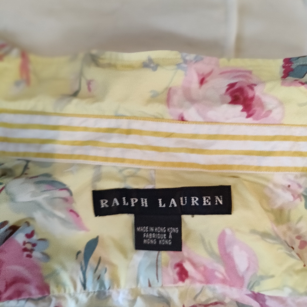 Ralph Lauren, Black Label,  Floral Button-Up Shirt NWOT - Picture 11 of 13